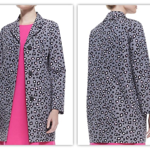 Kate Spade Printed Cyber Cheetah Feti Coat